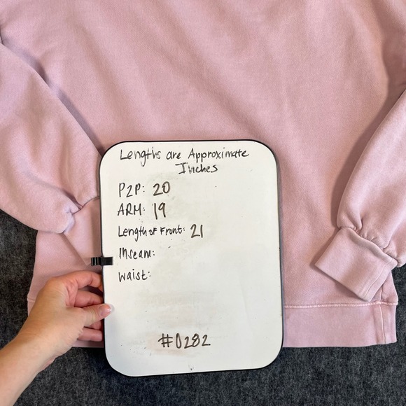 Madewell Purple V-Neck Cozy Puff Sleeve Sweatshirt Cotton French Terry XXS - Picture 8 of 8